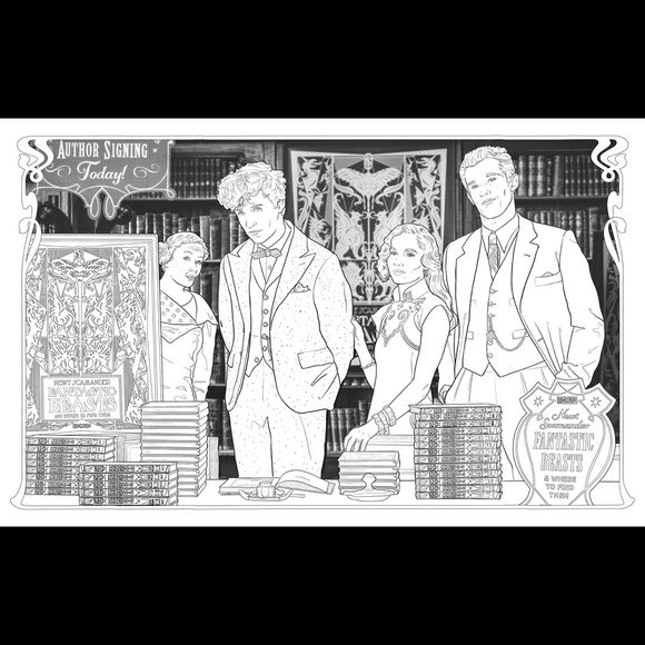 The Crimes of Grindelwald Colouring Book - Picture 2 of 2